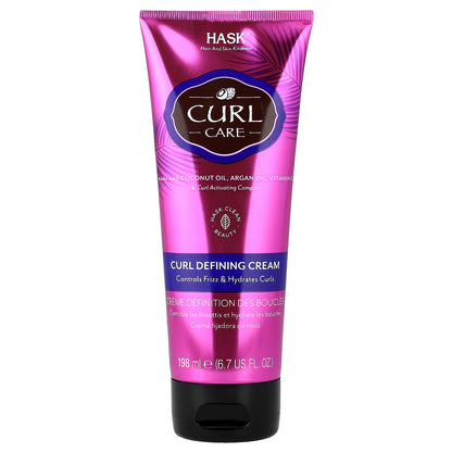 Hask Beauty, Curl Care, Curl Defining Cream, 6.7 fl oz (198 ml)