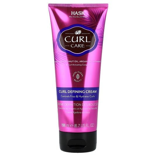 Hask Beauty, Curl Care, Curl Defining Cream, 6.7 fl oz (198 ml)