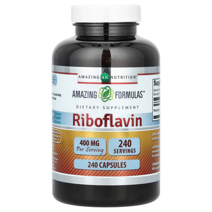 Amazing Nutrition, Riboflavin, 400 mg, 240 Capsules