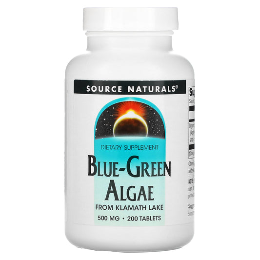 Source Naturals, Blue-Green Algae, 500 mg, 200 Tablets