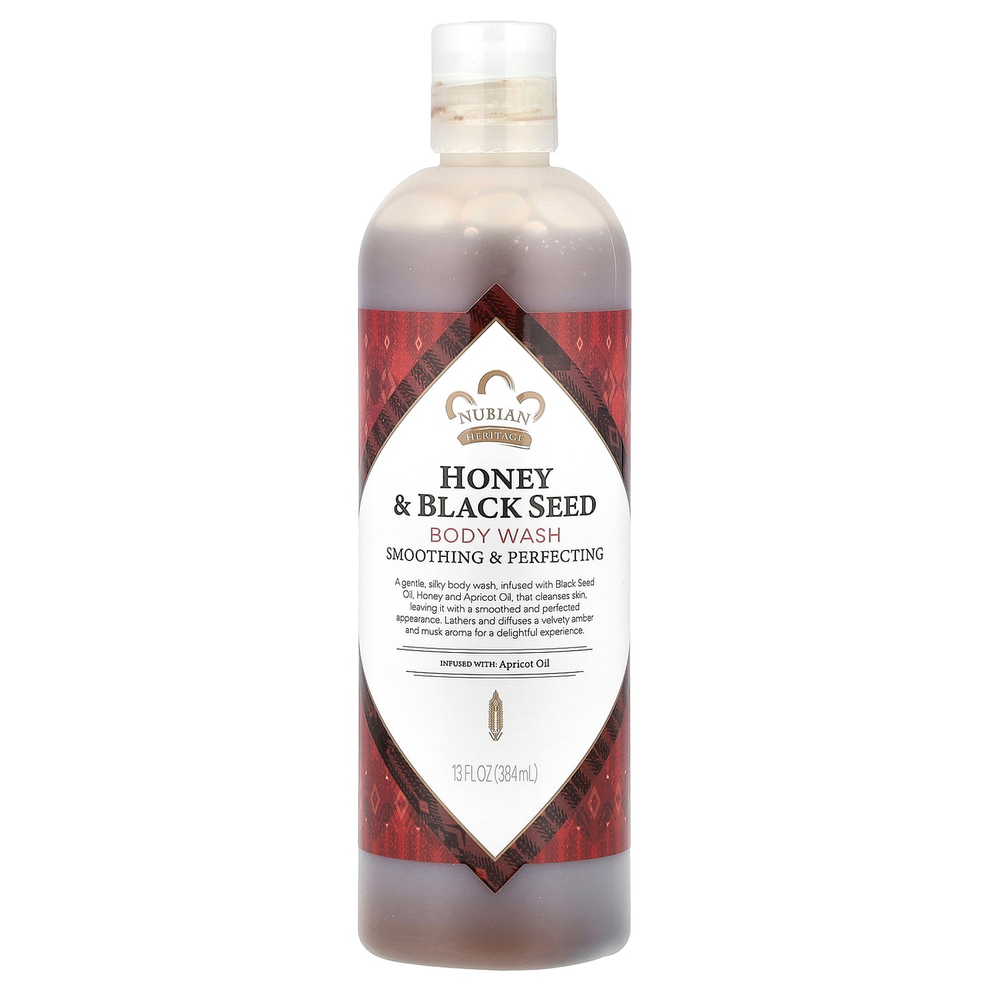 Nubian Heritage, Body Wash, Honey & Black Seed, 13 fl oz (384 ml)