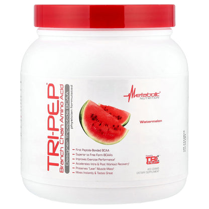 Metabolic Nutrition, Tri-Pep®, Branch Chain Amino Acid, Watermelon, 400 g