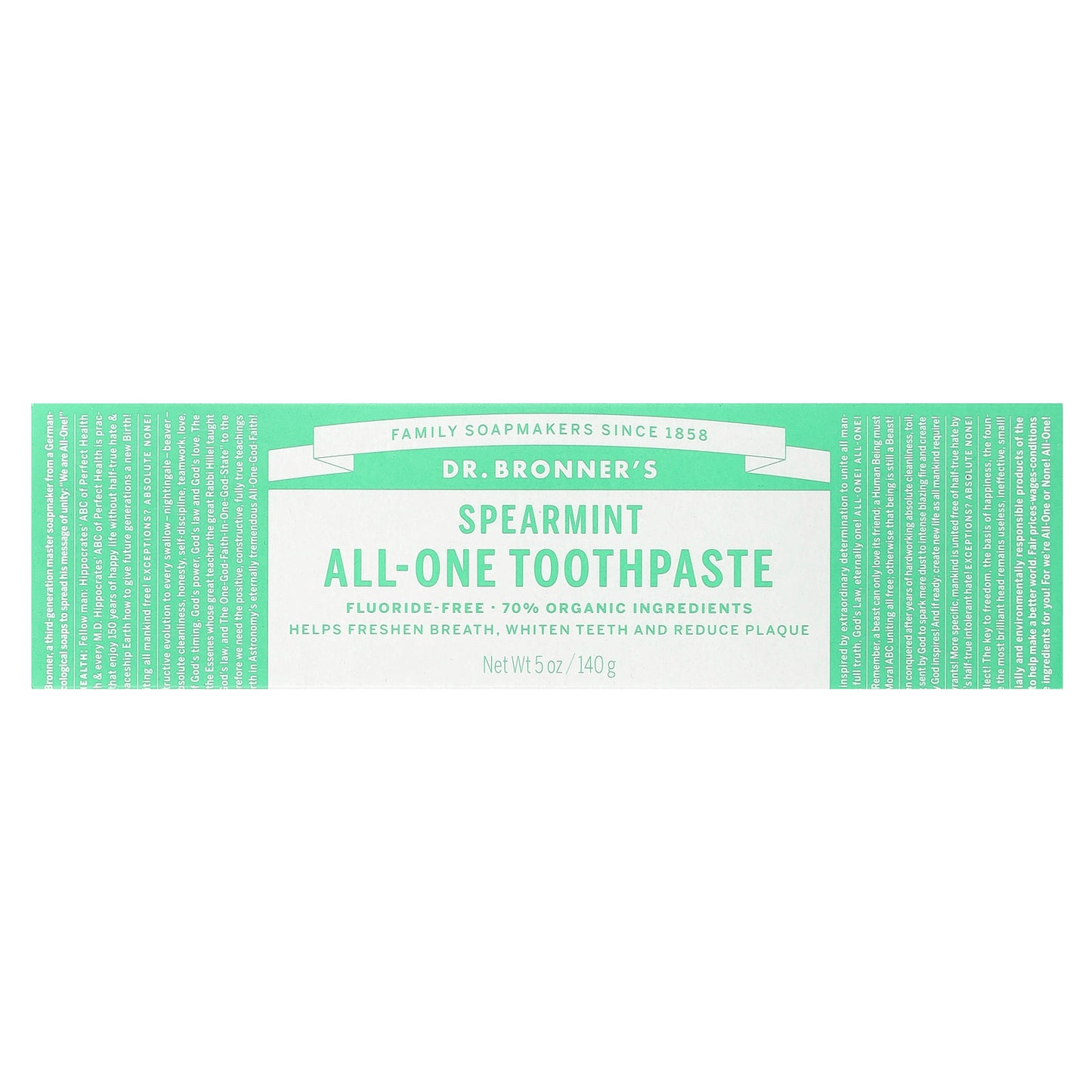 Dr. Bronner's, All-One Toothpaste, Spearmint, 5 oz (140 g)