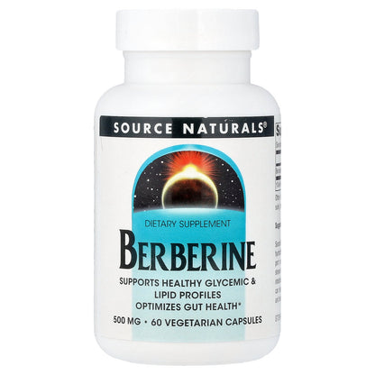 Source Naturals, Berberine, 500 mg, 60 Vegetarian Capsules