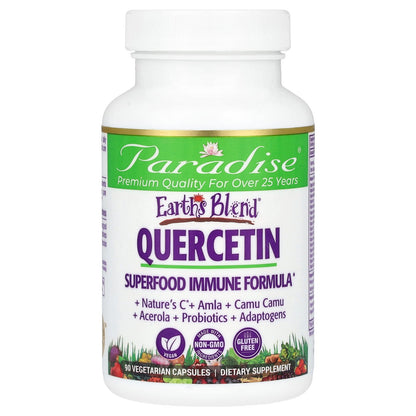 Paradise Herbs, Earth's Blend, Quercetin, 90 Vegetarian Capsules