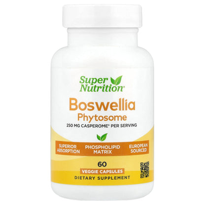 Super Nutrition, Boswellia Serrata Phytosome with Sunflower Lecithin, 250 mg, 60 Veggie Capsules
