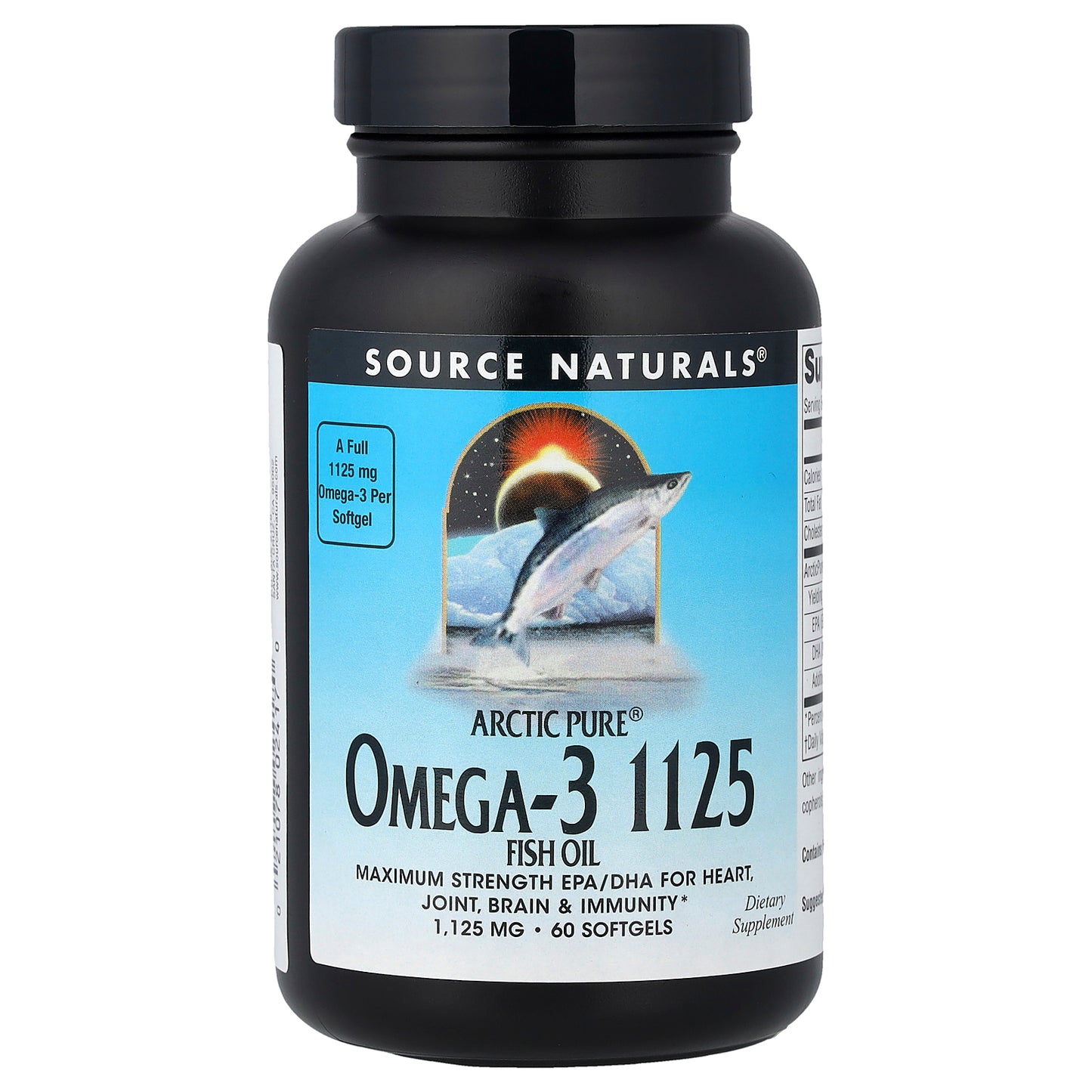 Source Naturals, Arctic Pure®, Omega-3 Fish Oil, 1,125 mg, 60 Softgels