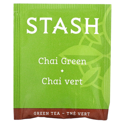 Stash Tea, Green Tea, Chai Green , 20 Tea Bags, 1.3 oz (38 g)