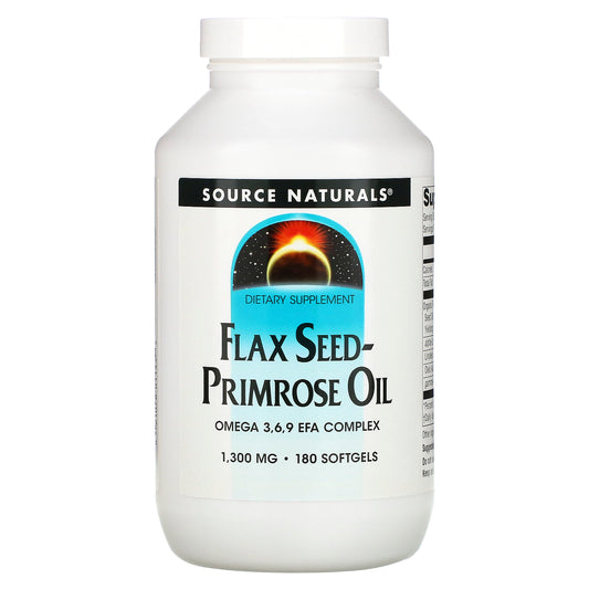 Source Naturals, Flax Seed-Primrose Oil, 180 Softgels