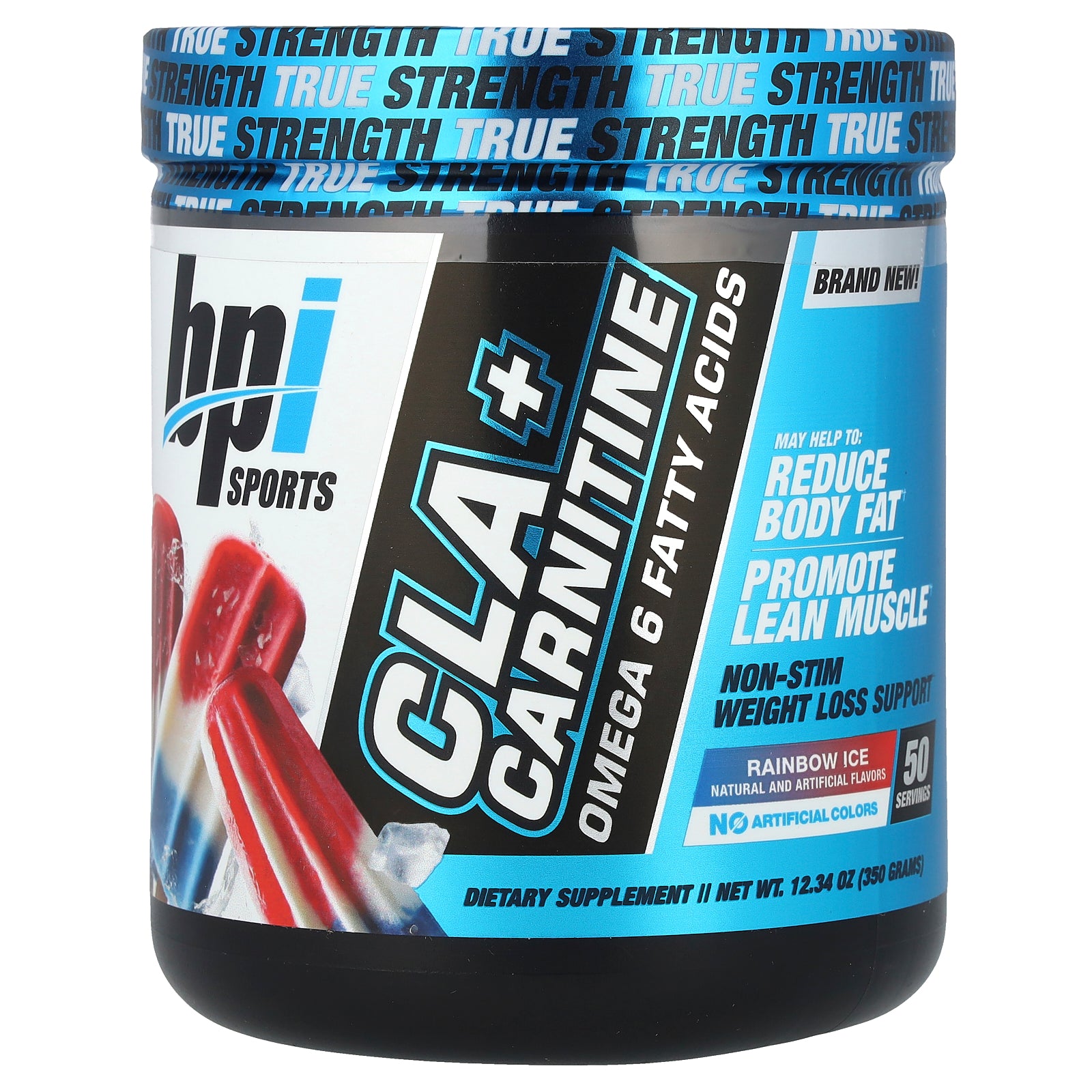 BPI Sports, CLA + Carnitine, Rainbow Ice, 12.34 oz (350 g)