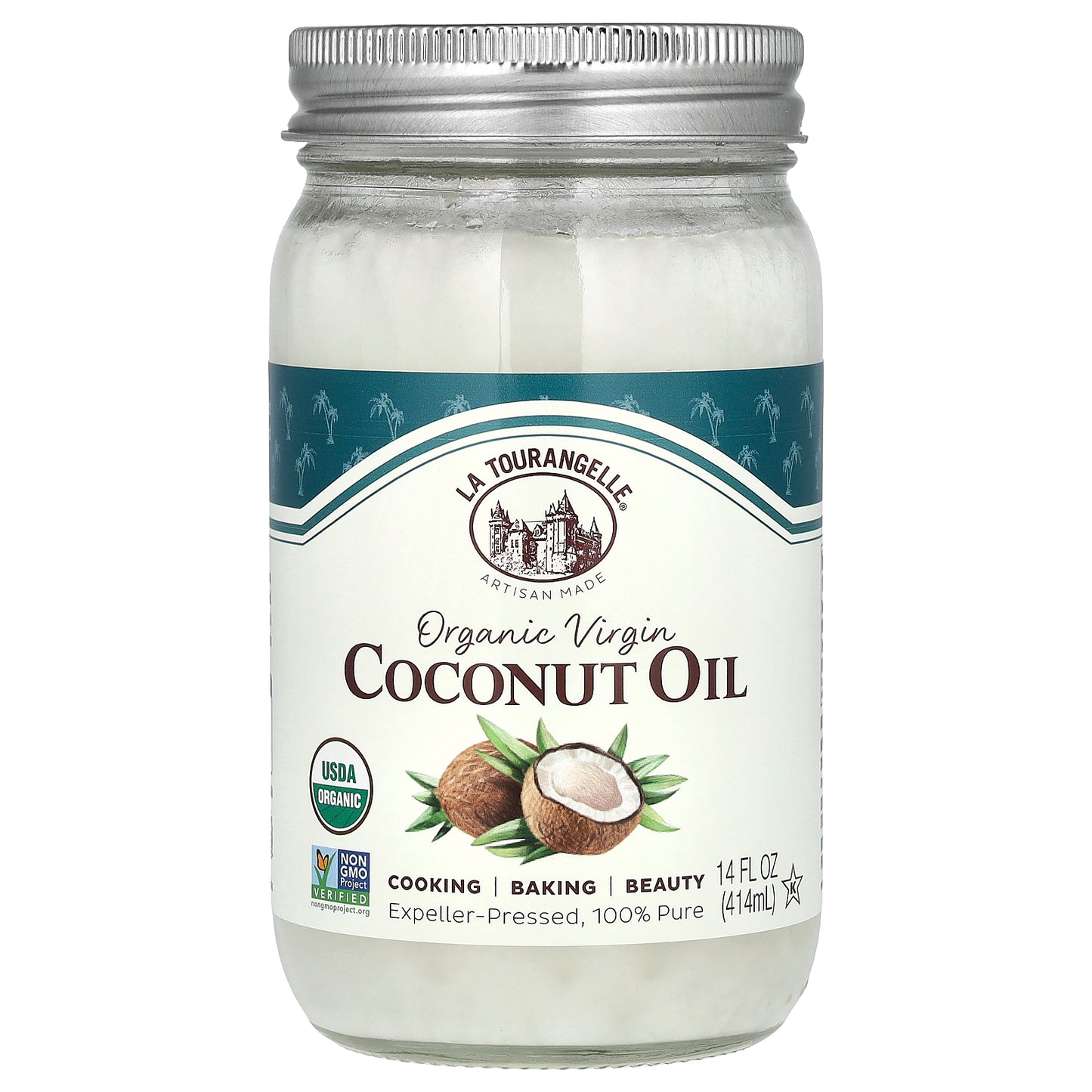 La Tourangelle, Organic Virgin Coconut Oil, 14 fl oz (414 ml)