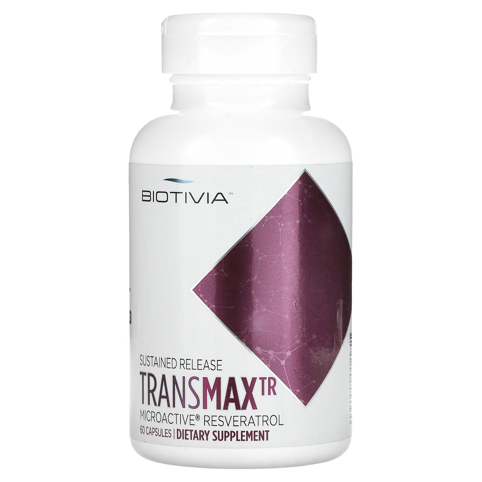 Biotivia, TransmaxTR, MicroActive-Resveratrol, 500 mg , 60 Capsules