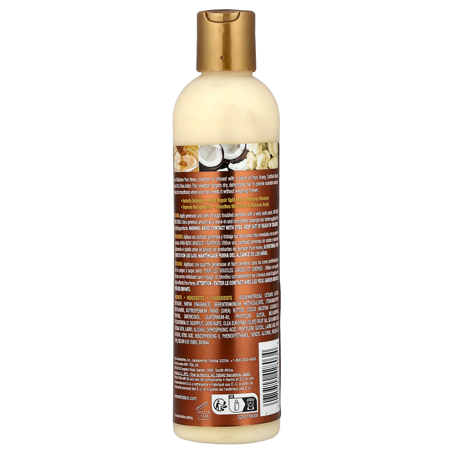Creme Of Nature, Pure Honey, Knot Away Leave-In Detangler, 8 fl oz (236.5 ml)