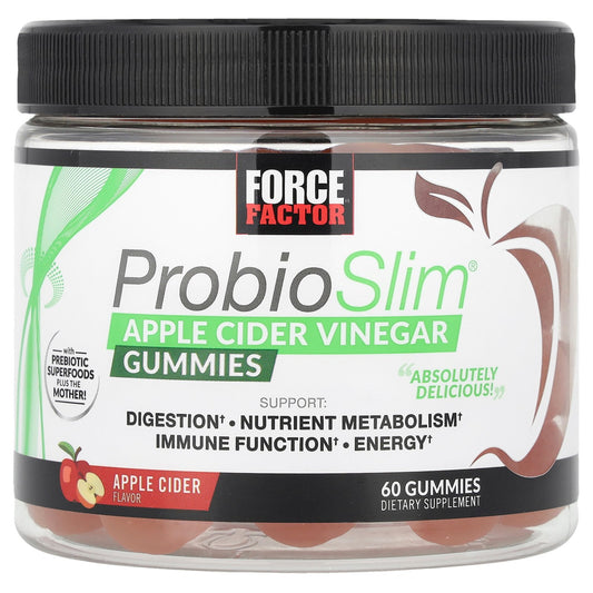 Force Factor, ProbioSlim®, Apple Cider Vinegar Gummies, 60 Gummies