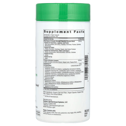 Rainbow Light, All-Zyme™, 180 Vegan Capsules