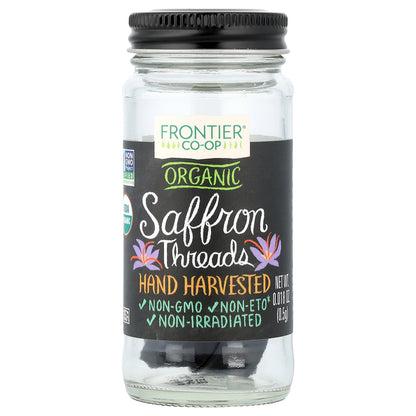 Frontier Co-op, Organic Saffron Threads, 0.018 oz (0.5 g)