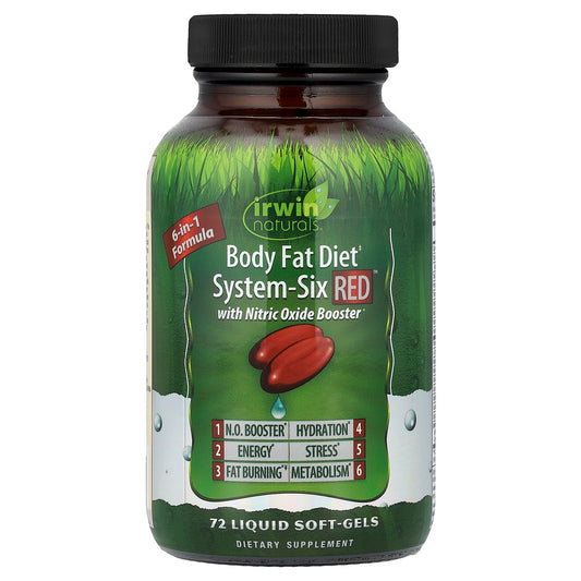 Irwin Naturals, Body Fat Diet, System-Six Red™, 72 Liquid Soft-Gels