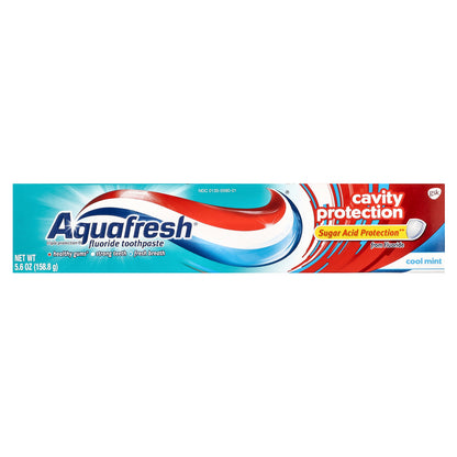 Aquafresh, Triple Protection® Fluoride Toothpaste, Cavity Protection, Cool Mint, 5.6 oz (158.8 g)