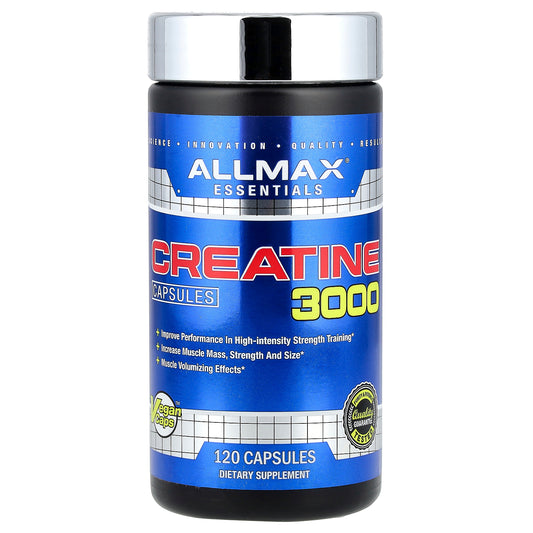 ALLMAX, Creatine 3000, 120 Veggie Caps  (750 mg per Capsule)