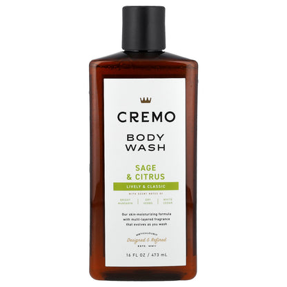 Cremo, Body Wash, Sage & Citrus, 16 fl oz (473 ml)