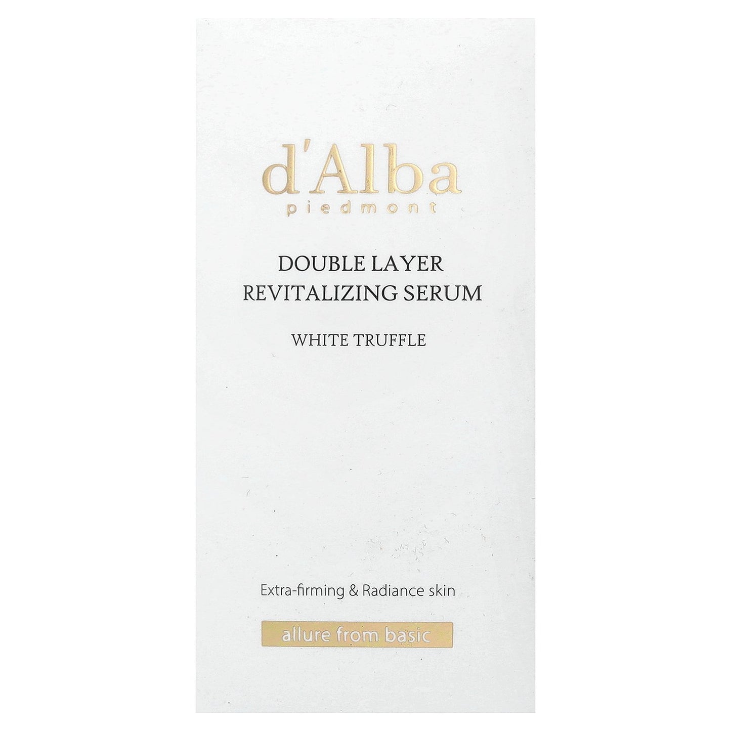 d'Alba, White Truffle Double Layer Revitalizing Serum, 1.01 fl oz (30 ml)