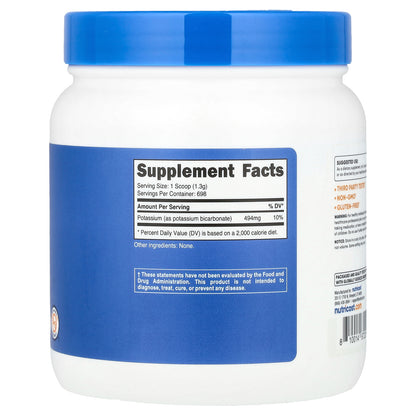 Nutricost, Potassium Bicarbonate, Unflavored, 32.4 oz (907 g)