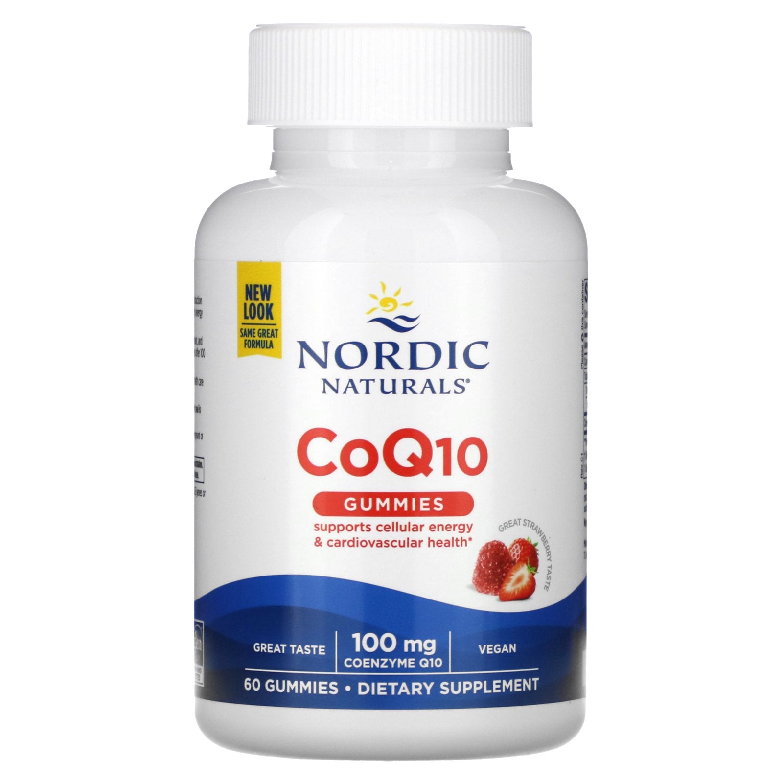 Nordic Naturals, CoQ10 Gummies, Strawberry, 100 mg, 60 Gummies