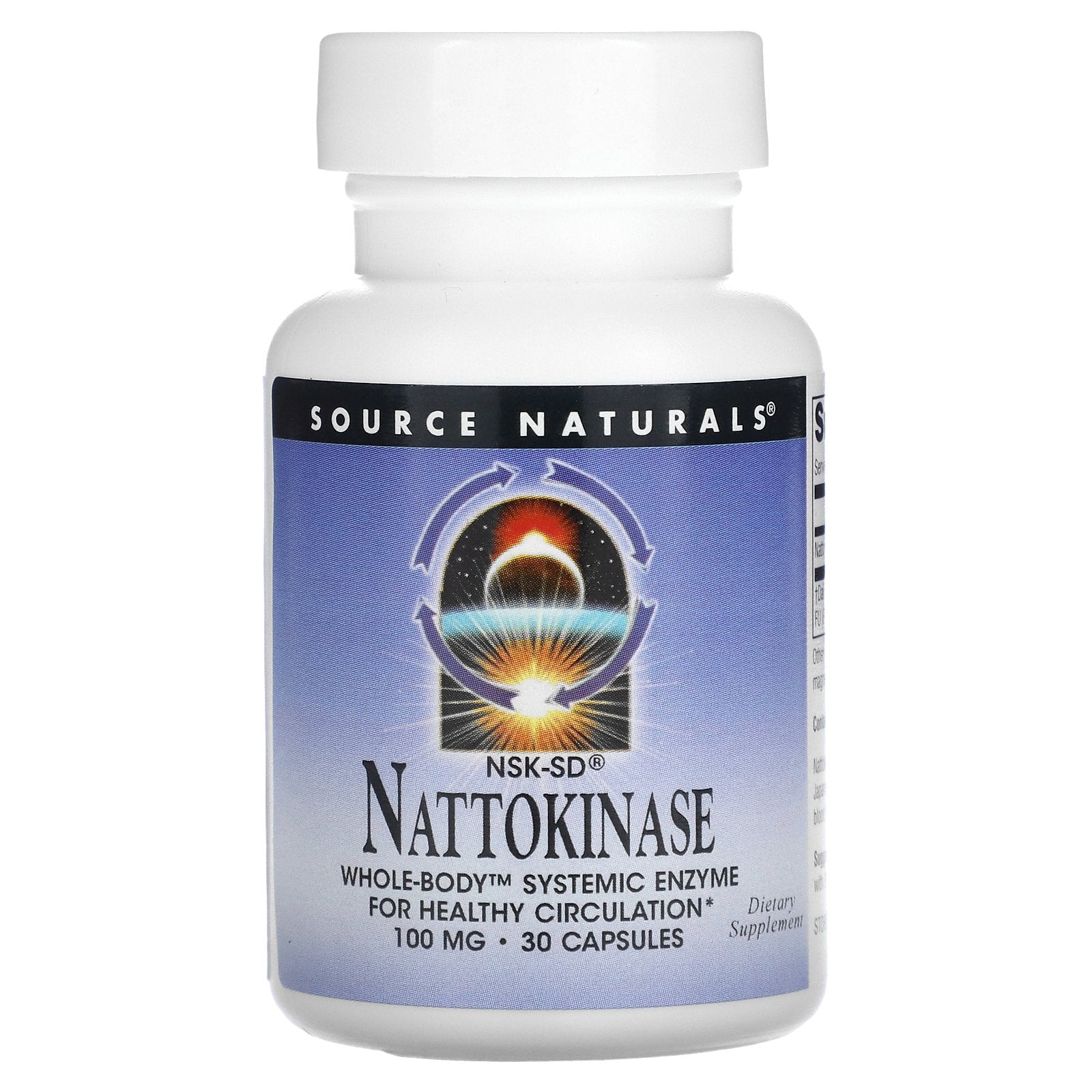 Source Naturals, NSK-SD Nattokinase, 100 mg, 30 Capsules