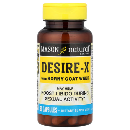 Mason Natural, Desire-X with Horny Goat Weed, 60 Capsules