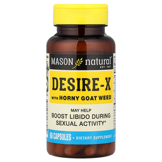 Mason Natural, Desire-X with Horny Goat Weed, 60 Capsules