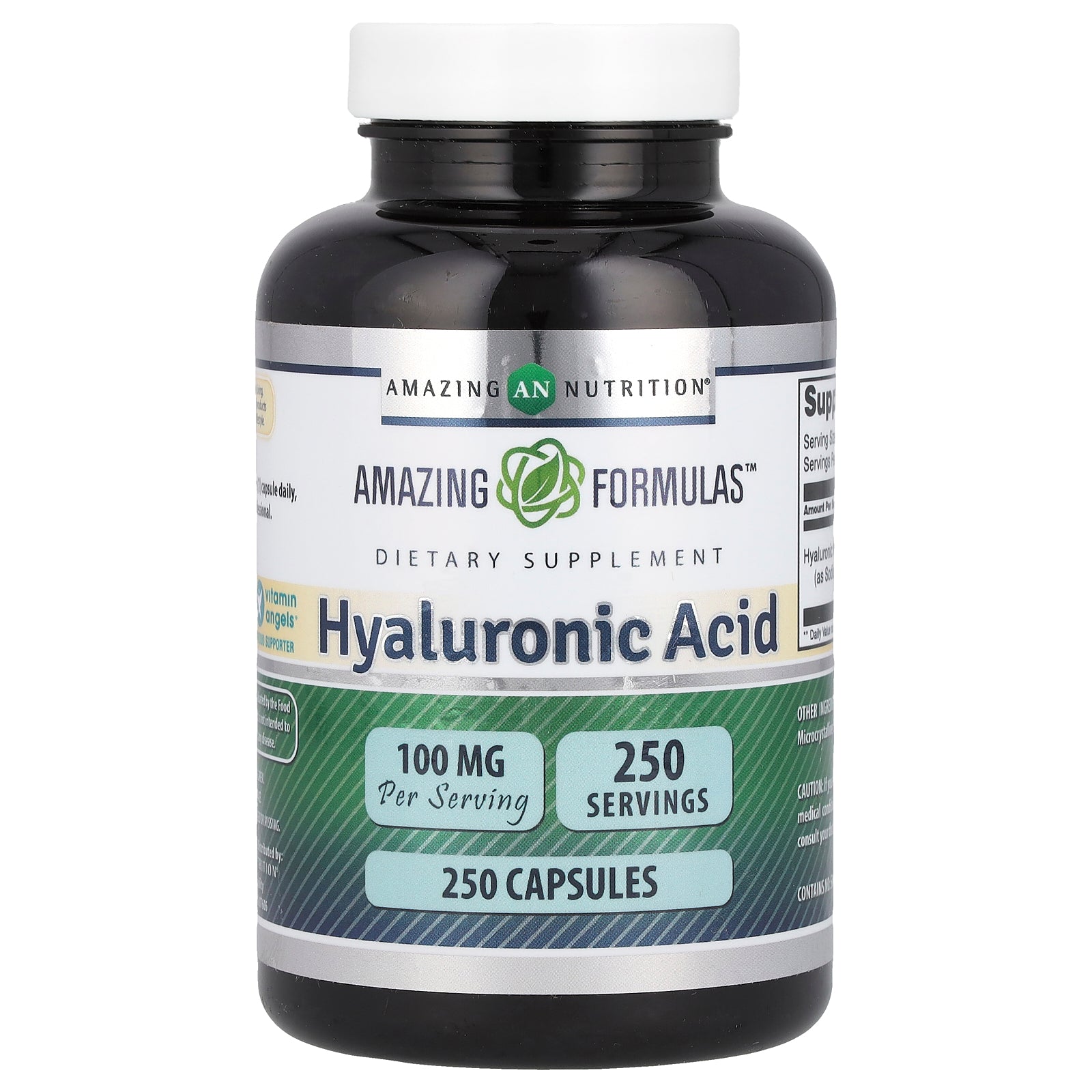 Amazing Nutrition, Hyaluronic Acid, 100 mg, 250 Capsules