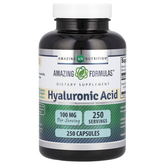 Amazing Nutrition, Hyaluronic Acid, 100 mg, 250 Capsules