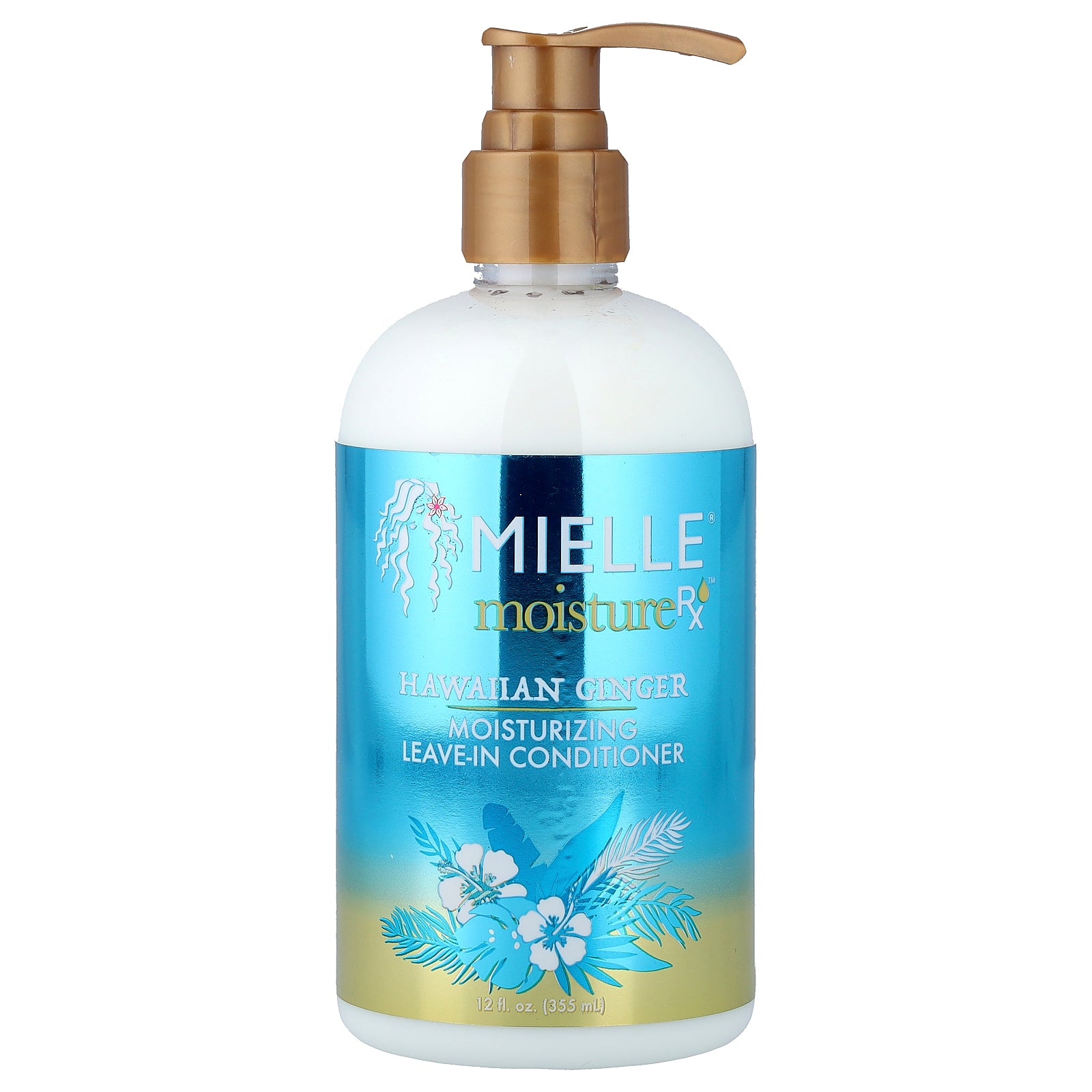 Mielle, Moisture RX, Moisturizing Leave-In Conditioner, Hawaiian Ginger, 12 fl oz (355 ml)