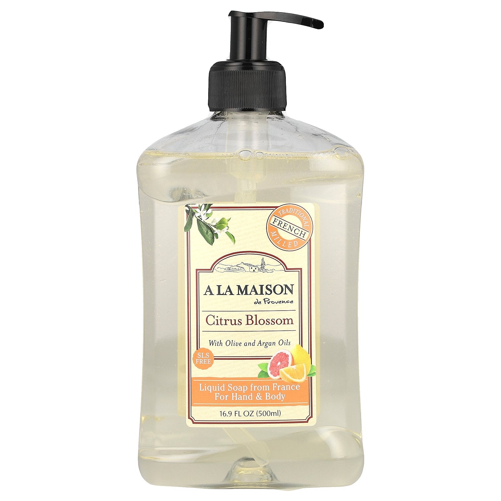 A La Maison de Provence, Liquid Soap For Hand & Body, Citrus Blossom, 16.9 fl oz (500 ml)