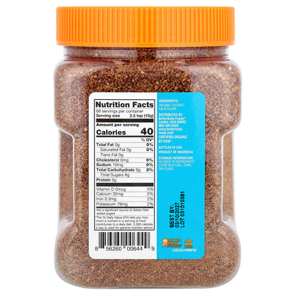 BetterBody Foods, Organic Coconut Palm Sugar, 1 lb 8 oz (680 g)