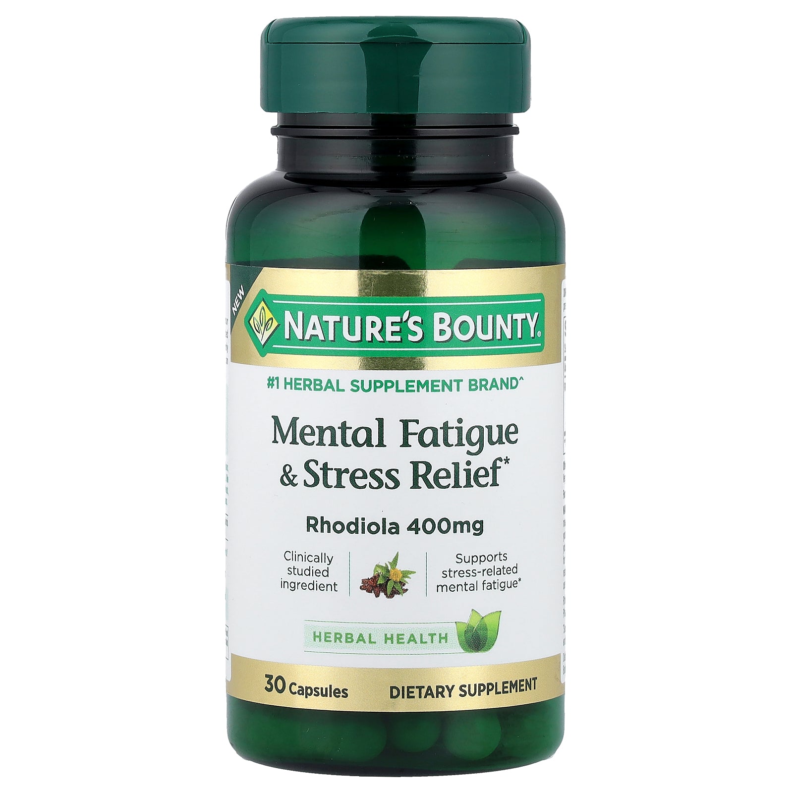 Nature's Bounty, Mental Fatigue & Stress Relief, 400 mg, 30 Capsules