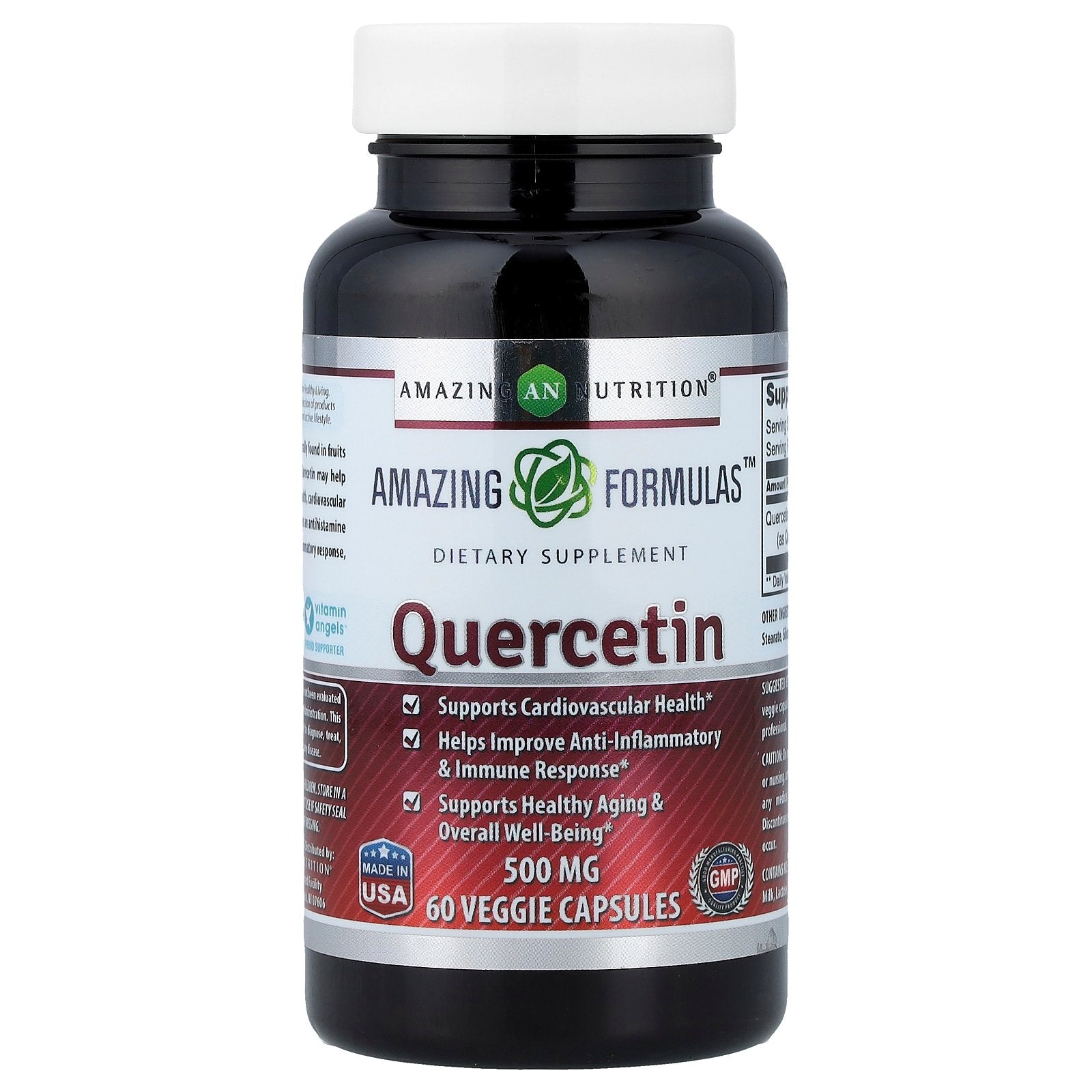 Amazing Nutrition, Quercetin, 500 mg, 60 Veggie Capsules