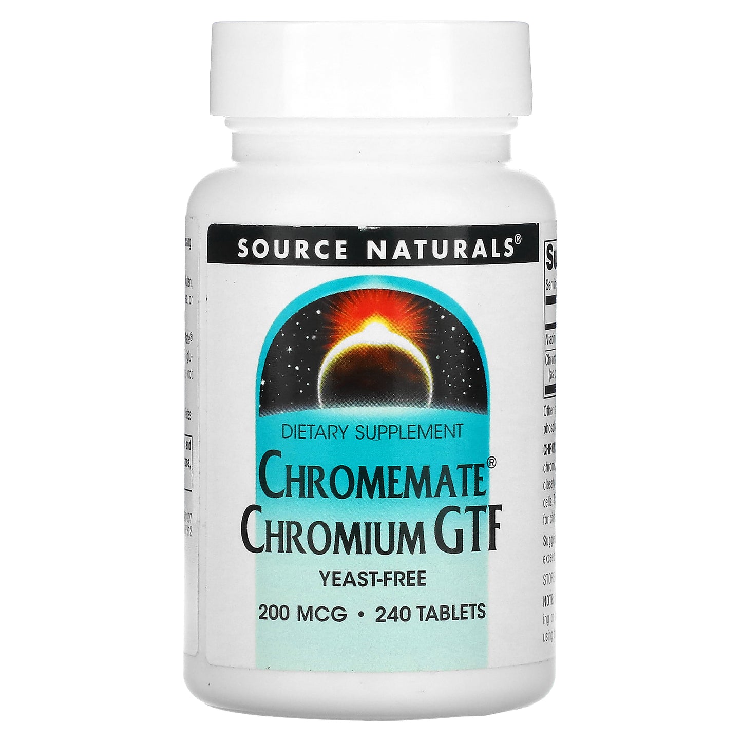 Source Naturals, Chromemate Chromium GTF, 200 mcg, 240 Tablets