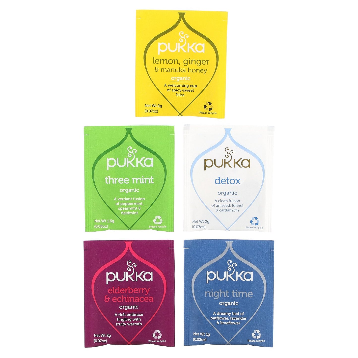 Pukka Herbs, Organic Herbal Tea Collection, 20 Sachets, 1.21 oz (34.4 g)