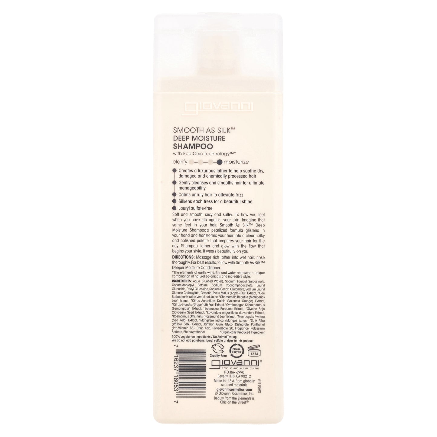 Giovanni, Smooth As Silk™, Deep Moisture Shampoo, For Damaged Hair, 8.5 fl oz (250 ml)