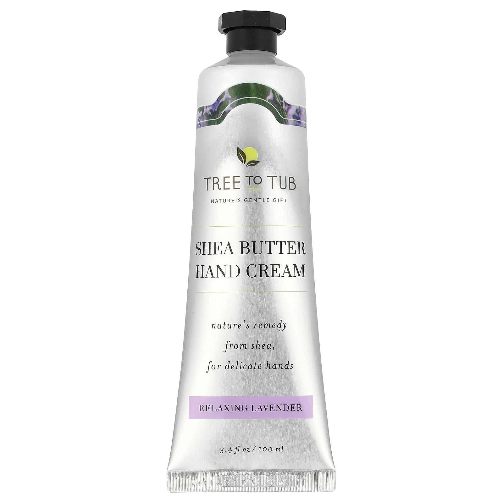 Tree To Tub, Shea Butter Hand Cream, Relaxing Lavender, 3.4 fl oz (100 ml)