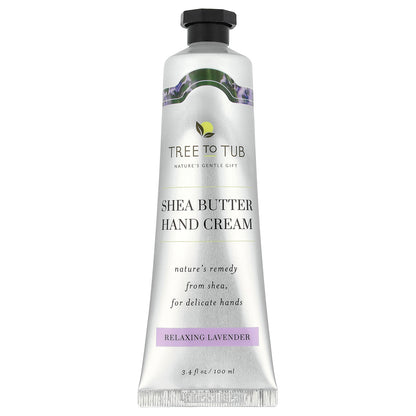 Tree To Tub, Shea Butter Hand Cream, Relaxing Lavender, 3.4 fl oz (100 ml)