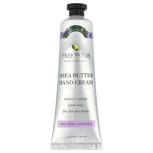 Tree To Tub, Shea Butter Hand Cream, Relaxing Lavender, 3.4 fl oz (100 ml)