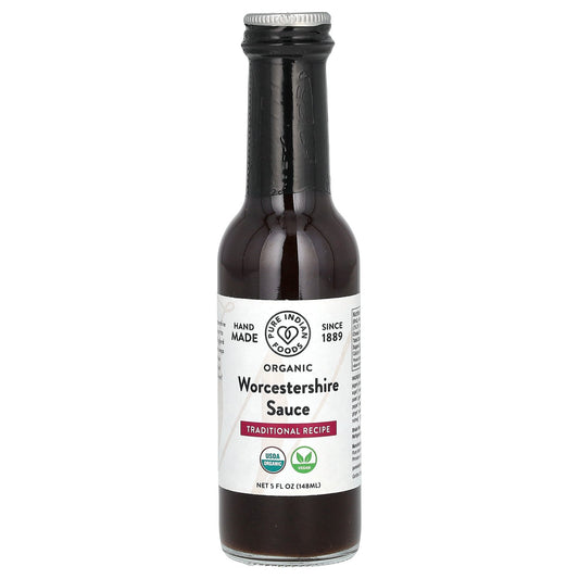 Pure Indian Foods, Organic Worcestershire Sauce, 5 fl oz (148 ml)