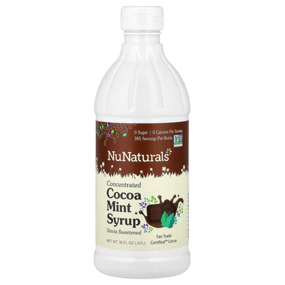 NuNaturals, Concentrated Cocoa Mint Syrup, 16 fl oz (0.47 l)