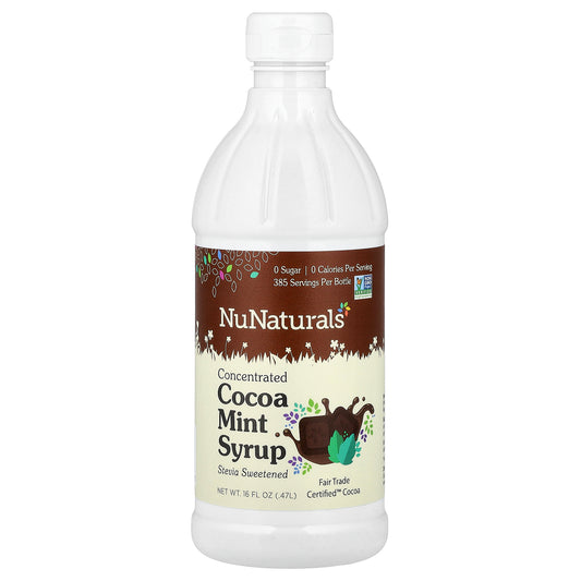 NuNaturals, Concentrated Cocoa Mint Syrup, 16 fl oz (0.47 l)