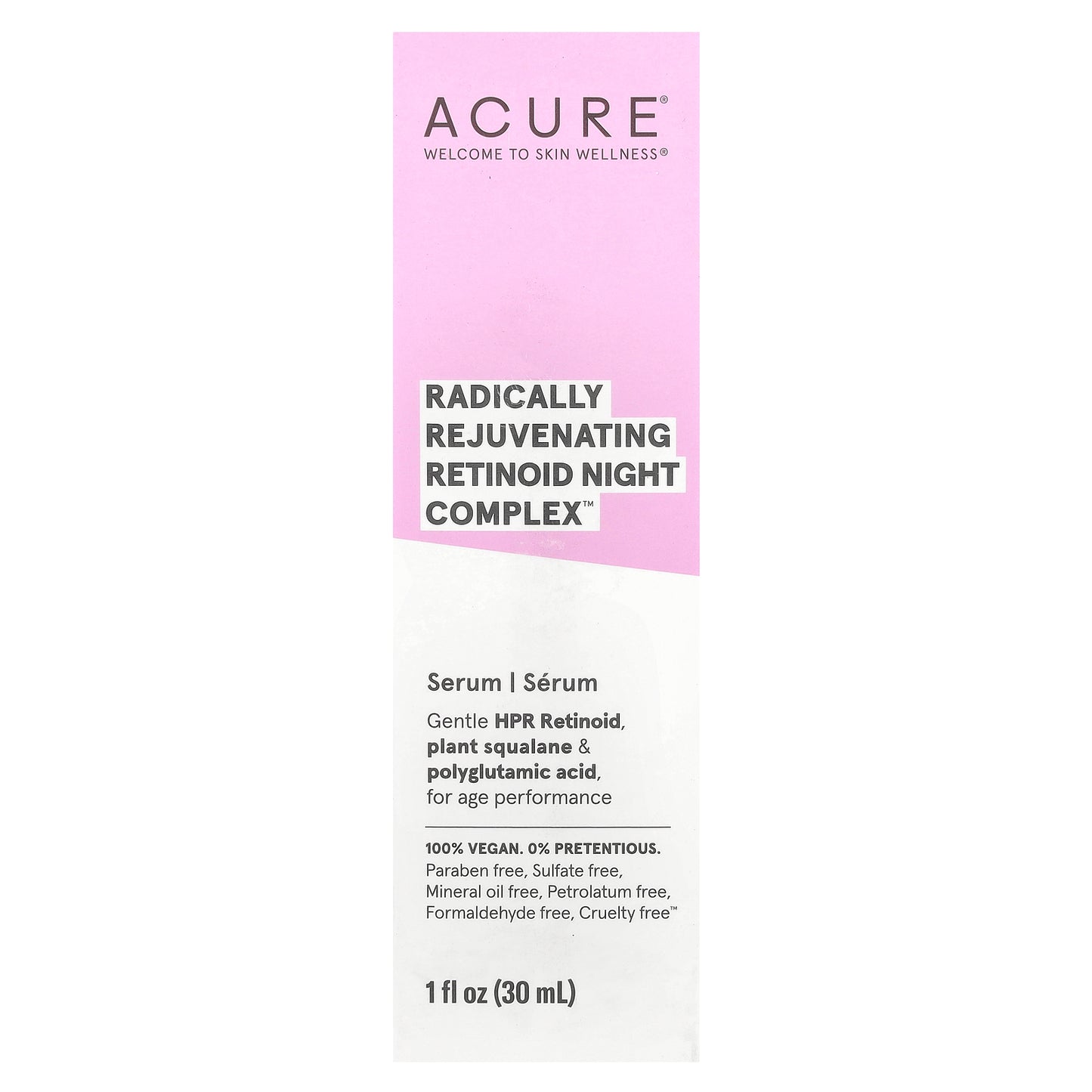 ACURE, Radically Rejuvenating Retinoid Night Complex™, Serum, 1 fl oz (30 ml)