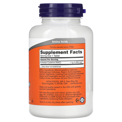 NOW Foods, NAC, 1,000 mg, 120 Tablets