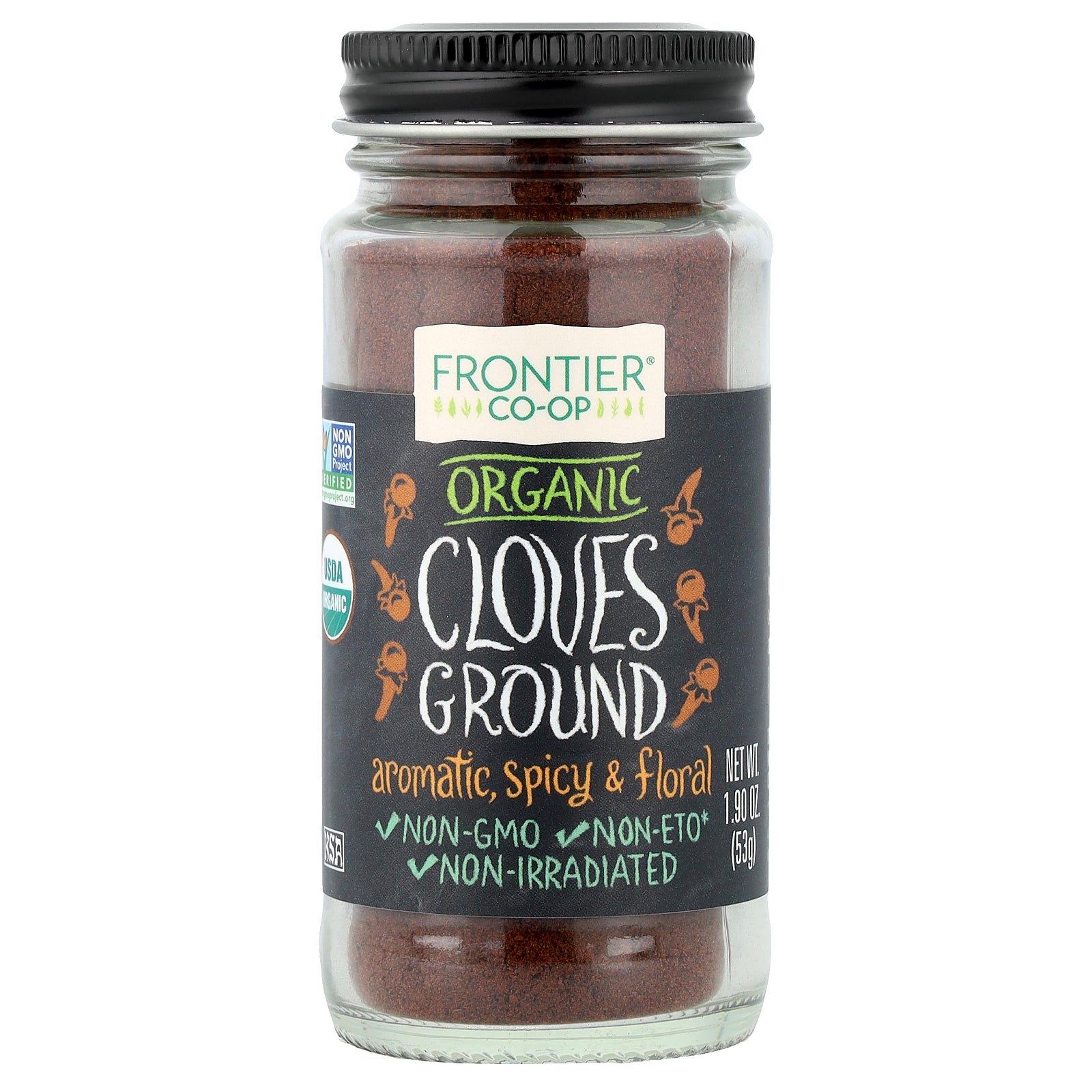 Frontier Co-op, Organic Cloves, Ground, 1.9 oz (53 g)