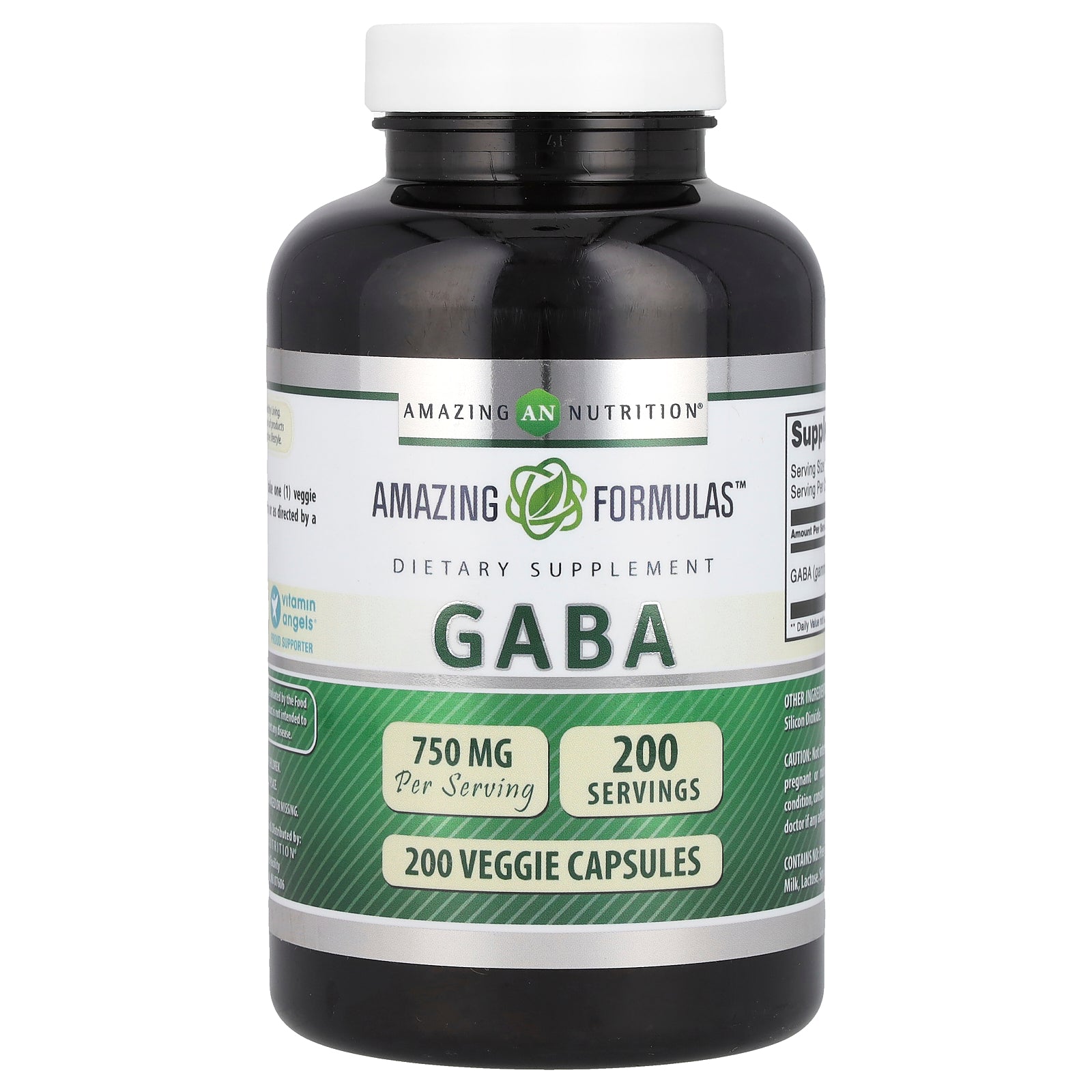 Amazing Nutrition, GABA, 750 mg, 200 Veggie Capsules